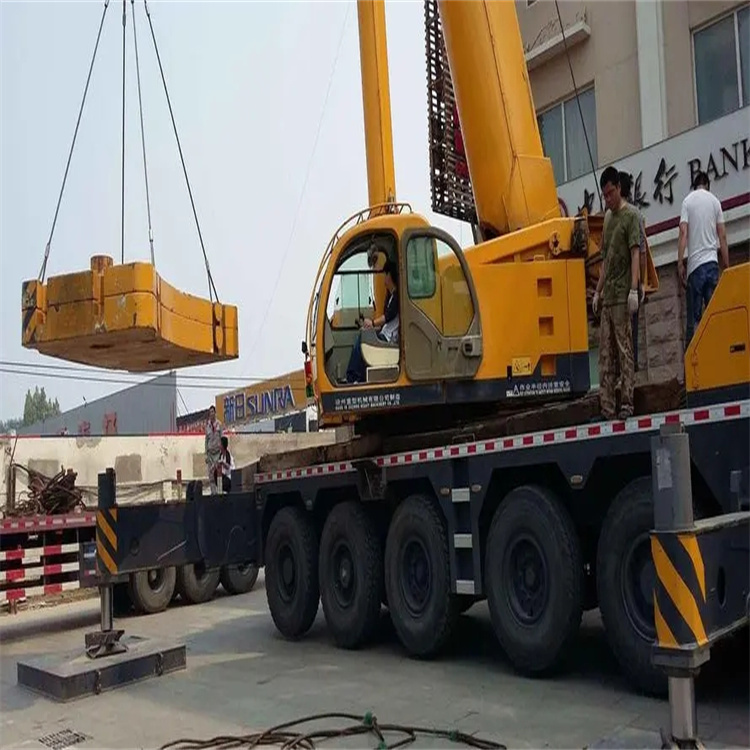 共青城当地吊车出租|机器吊装|75吨|工厂搬迁服务